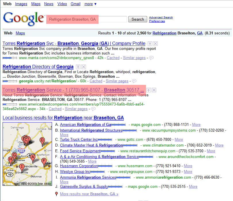 Even More Google Placement