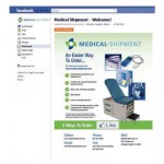 Facebook Welcome page for Medical Shipment