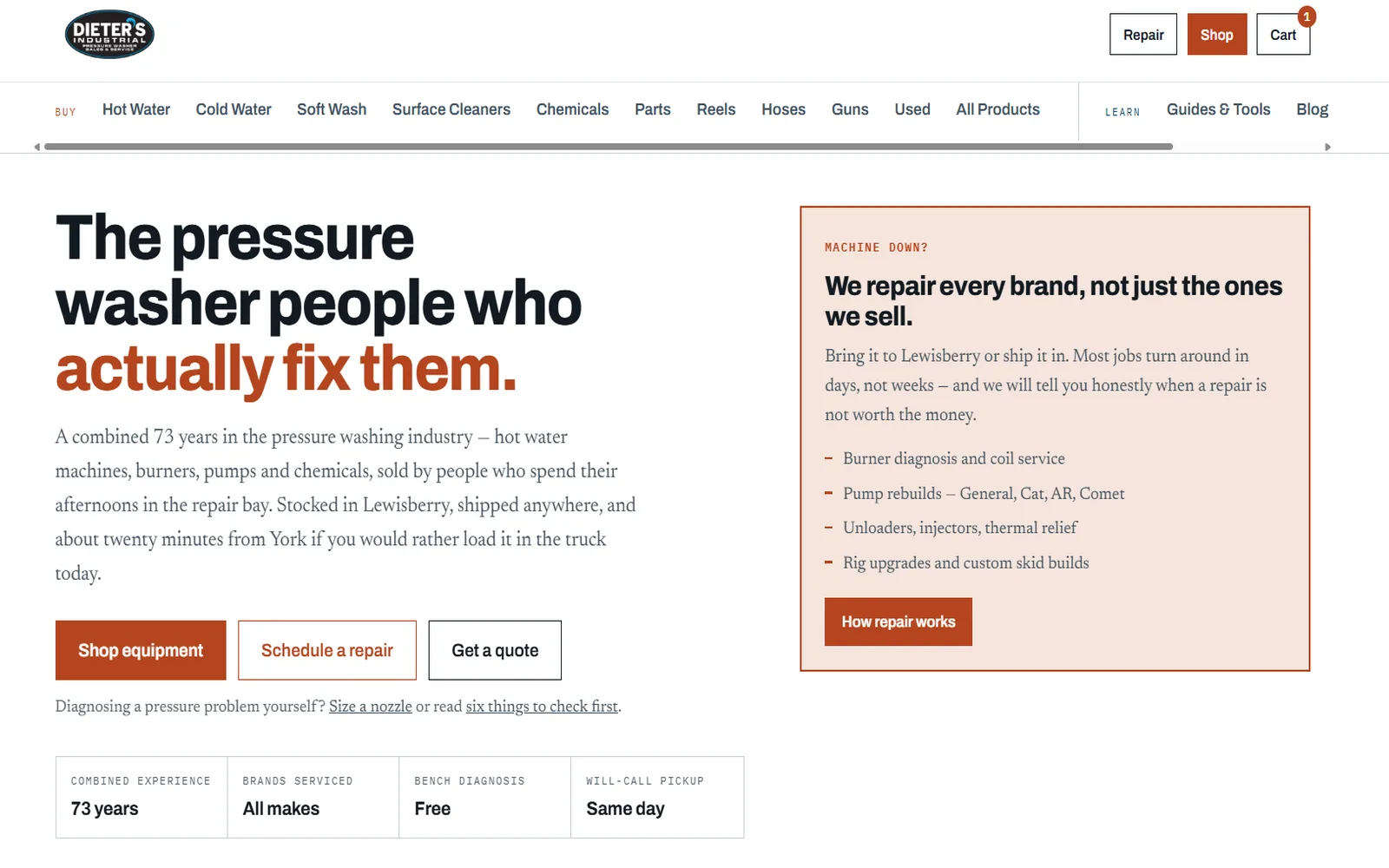 Dieter's Industrial website