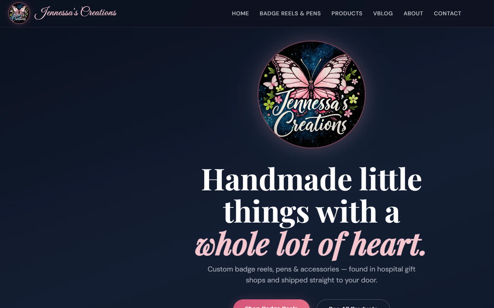 Jennessa's Creations website