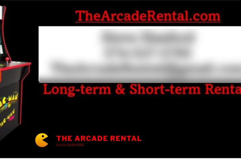 The Arcade Rental home page before the rebuild